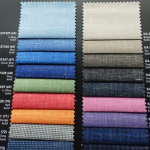 Tùy Chỉnh Đa Màu Sắc Thoáng Khí Tiếng Anh Chất Lượng Cao Polyester Spandex Mens Suiting Handwoven Phù Hợp Với Twill Vải Của Sân - Product Image 1