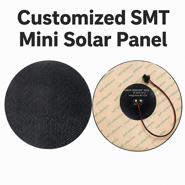 Custom Made Small Solar Panels 5V 6V 9V 12V 18V PV Module 2W 3W 5W 10W 15W 20W ETFE Round Solar Power Plate with Back Adhesive