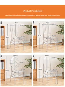 Nouvelle chaise de salon d'hôtel, chaises <span class=keywords><strong>pour</strong></span> banquets de mariage et événements, chaise trône royale antique en plastique transparent robuste de style <span class=keywords><strong>jardin</strong></span> français - Product Image 4