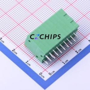 JL141V-25409GA1 Spring Terminal Block Through hole Component (THT),P=2.54mm Connector 1x9P 2.54mm Green Through Hole - Product Image 2