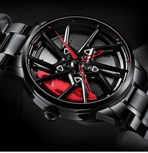 Reloj <span class=keywords><strong>de</strong></span> Pulsera <span class=keywords><strong>de</strong></span> Cuarzo con Logotipo Personalizado, Diseño <span class=keywords><strong>de</strong></span> Calibre 3D, Esfera Hueca, Concepto <span class=keywords><strong>de</strong></span> Cultura Automotriz Modificada, Diseño Forjado - Product Image 2