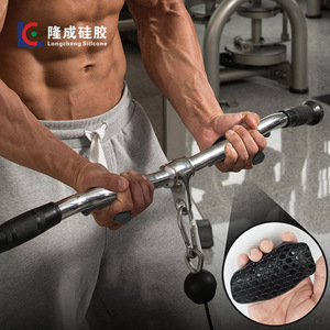 Longcheng Silicone Grip Strengthener Anti-slip Handle Finger Exercise Equipment for Weightlifting Fitness <b>Training</b> - Product Image 1