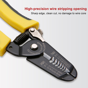 Alicates Pelacables Eléctricos 10-22AWG, Herramienta para Pelar Cables de 0.6-2.6mm² con Mango Antideslizante para Reparación Eléctrica - Product Image 4