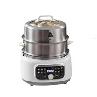 Casserole électrique multifonctionnelle en acier inoxydable de 15 L, grande capacité, commande tactile, cuisson à la vapeur