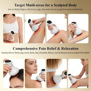 Brosse de massage intelligente pour méridiens, 9 niveaux de vibration réglables, recharge USB, outil de grattage pour le dos, la taille et l'abdomen - Product Image 6
