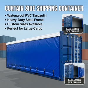 Bâche rétractable en <span class=keywords><strong>PVC</strong></span> robuste pour conteneur maritime à rideaux latéraux de 20 et 40 pieds, personnalisée Yinjiang - Product Image 1