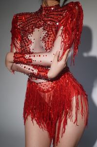 ชุดบอดี้<span class=keywords><strong>สูท</strong></span>ผ้าสแปนเด็กซ์ประดับเลื่อมสีทองเงินพร้อมพู่ห้อย รุ่น Q025 สำหรับการแสดงในไนต์คลับ ดีเจ นักเต้น ชุดเต้นลาติน ชุดแสดงบนเวที ชุดเต้นโพลแดนซ์ - Product Image 2
