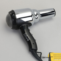 ENZO Salon Outils de coiffage à séchage rapide Brosse à air chaud Brosse à air chaud et froid Souffleur à air chaud et froid en métal doré avec peigne diffuseur