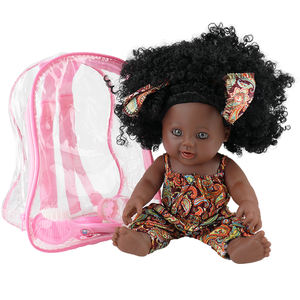 Nuova ragazza in vinile di design adorabile bambola nera afroamericana da 12 pollici per bambini - Product Image 3