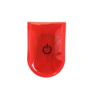 Lumière LED pour les sports d'extérieur avertissement de sécurité réfléchissant PVC plastique imprimé logo aimant clip sur stroboscope pour la course à pied vélo cyclisme