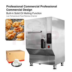 Friteuse commerciale automatique sans fumée, purificateur électronique à 8 étages, désodorisation au charbon actif, équipement sans évacuation, 380-420V - Product Image 6