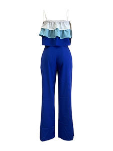 Ensemble deux pièces pour femme Viviblook Z108ST01, nouvelle arrivée, haut court sans manches, pantalon taille haute, ensemble grande taille - Product Image 6