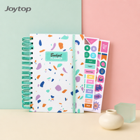 Carnet de budget A5 à spirale avec autocollants, design multicolore, pour la planification sur 12 mois, papier 100 g/m², idéal pour la vente en gros