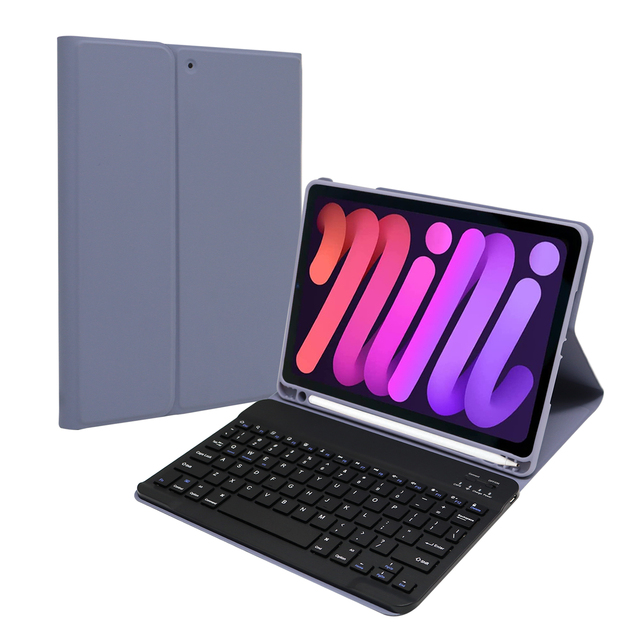 Detachable Wireless BT Keyboard With Magnetic Protective Cover With Pencil Holder for iPad 7/8/9/Pro