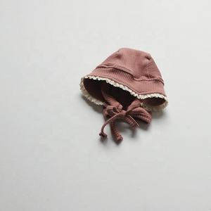 Xiximi Topi Retro Nostalgia Gaya Eropa Topi Habenular Bayi Baru Lahir Topi Bonnet Anak Perempuan Putri Musim Semi Musim Gugur - Product Image 4