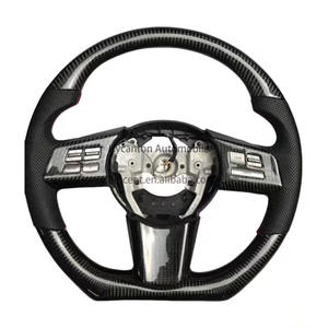 Modification du volant en cuir Alcantara pour Subaru XV Power Leopard Pour ester BRZ Volant de voiture en fibre de carbone - Product Image 1