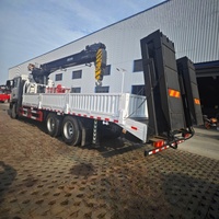 Camion grue Sinotruk Howo 6x4 de 12 tonnes avec grue à flèche à 5 sections, hauteur de levage maximale de 21 m