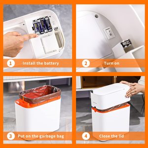 Thùng Rác Thông Minh JOYBOS, Thùng Rác Hấp Phụ Tự Động Sử Dụng Tại Nhà ABS + PP Kiểu Cảm Ứng - Product Image 6