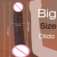 Masturbateurs géants noirs de 11 pouces, jouet sexuel pour adultes, produit pour femmes, en silicone liquide, réaliste, gros dildo pour femmes et hommes