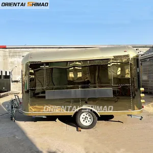 Meilleure vente de remorque de restauration mobile camion de nourriture rue airstream remorque de nourriture pour la vente de chariot de restauration rapide