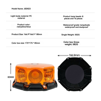 Feux de signalisation d'urgence LED super lumineux 40W IP65 avec base magnétique puissante, télécommande sans fil, clignotants multi-modes pour camions, bus, chariots élévateurs