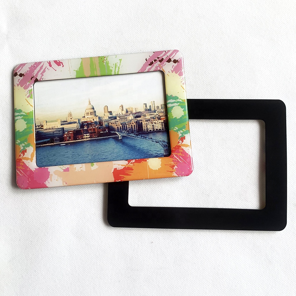 Digital Picture Frame Fridge Decorative Magnet Frame Photo Resin Photo Frame