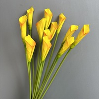 RK270 Großhandel Langstielige EVA Calla-Lilien Weiß Rosa Realistische Künstliche Calla-Blumen für Heim- und Hochzeitsdekoration