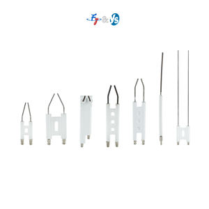 Électrodes d'allumage universelles de type H pour brûleur à mazout BT10 Électrode d'allumage en céramique à double broche Siamois à trois trous - Product Image 1