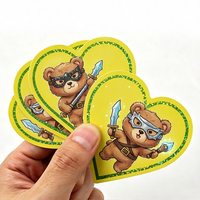Pegatinas de Vinilo Impermeables de PVC al por Mayor, Pegatinas de Dibujos Animados, Pegatinas Troqueladas, Impresión Personalizada, Pegatinas Adhesivas con Logotipo