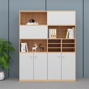Classeur en bois de mélamine de style industriel et bibliothèque de mobilier de bureau pour PDG pour la maison, l'école et l'hôpital - Product Image 1