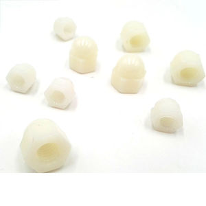 फैक्टरी प्रत्यक्ष बिक्री सफेद नायलॉन हेक्स एक्कॉर्न नायलॉन प्लास्टिक गोल गुंबद हेक्सागोन सुरक्षात्मक नट एसिड और अलकाली प्रतिरोधी नट - Product Image 2