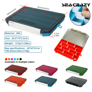 Caja <span class=keywords><strong>de</strong></span> <span class=keywords><strong>Pesca</strong></span> <span class=keywords><strong>de</strong></span> Plástico <span class=keywords><strong>de</strong></span> Alta Calidad, OEM ODM, 20.5*14*2.5cm, 6 Colores, <span class=keywords><strong>de</strong></span> Una Sola Capa, para Señuelos <span class=keywords><strong>de</strong></span> <span class=keywords><strong>Pesca</strong></span>, Juego <span class=keywords><strong>de</strong></span> Herramientas, para Ríos y Lagos - Product Image 2