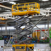 Mini-élévateur à ciseaux manuel monoplace 6M 8M 10M 200KG avec flèche articulée