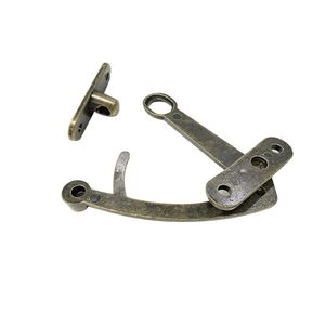 WEKIS Silver Anti-Theft Latch Buckle Zinc Alloy Safety Buckle Door <b>Lock</b> Buckle - Product Image 5