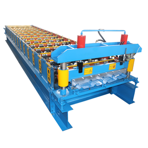 Machines de formage et de roulage de tôles en fer et <span class=keywords><strong>zinc</strong></span> pour tuiles de toiture trapézoïdales, machines de fabrication de toitures - Product Image 5
