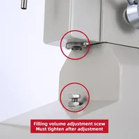 Machine de remplissage manuelle A03 pour bouteilles en plastique de 50 ml, crème cosmétique, huile d'olive, miel liquide, pots de miel
