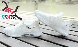 YONGGE 2023 Zapatos Deportivos para Hombre, Populares, de Malla Transpirable, Blancos, con Amortiguación, para Verano - Product Image 5