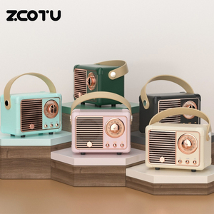 <span class=keywords><strong>Mini</strong></span> Altavoz Retro Inalámbrico BT 5.0, Sonido Estéreo HD, Llamadas Manos Libres, USB, TF, AUX, Larga Duración de Batería, Fácil de Transportar, Estilo Vintage - Product Image 2