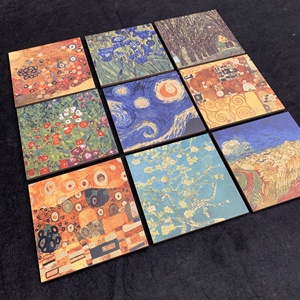 Azulejo Decorativo <span class=keywords><strong>de</strong></span> Cerámica con Estampado Artístico <span class=keywords><strong>de</strong></span> Van Gogh <span class=keywords><strong>y</strong></span> Klimt, Chapado en Oro, para Revestimiento <span class=keywords><strong>de</strong></span> <span class=keywords><strong>Cocina</strong></span> <span class=keywords><strong>y</strong></span> <span class=keywords><strong>Baño</strong></span> - Product Image 4