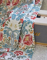 Rideaux prêts-à-poser beige à motifs floraux imprimés pour chambre et salon, motifs personnalisables