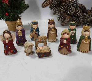 ชุดตุ๊กตาขนาดเล็กงานหัตถกรรมทำจากเรซินของขวัญวันคริสต์มาสชุดตุ๊กตาประดับตกแต่งบ้าน - Product Image 5