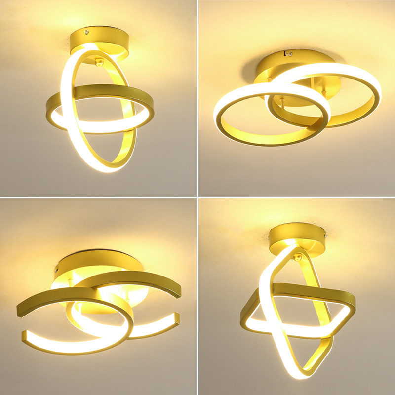 Modern Nordic Light Fixtures Pop Square Acrylic Lamp Ceiling Home Decoration Small Hallway Corridor Led Ceiling Light · image 3