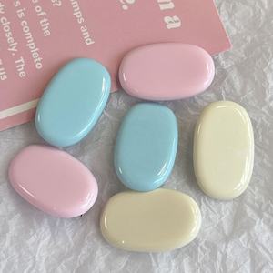 Pinces à cheveux ovales en plastique durable couleur macaron, pinces à franges mignonnes style INS en forme de bec de canard pour filles, accessoires pour étudiantes, cadeaux promotionnels en soie - Product Image 4