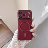 Coque de téléphone portable magnétique ultra-fine en TPU souple à texture litchi, prix usine, pour iPhone 18 17 16 15 14 13 Pro Max