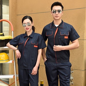 Abiti da lavoro estivi a maniche lunghe da uomo, abbigliamento da officina resistente, Set di dispositivi di sicurezza per la riparazione automatica - Product Image 1