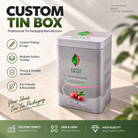 Vente directe usine – Boîte métallique personnalisée recyclable de qualité alimentaire pour chocolat, sucre, bonbons, gâteaux, snacks, avec couvercle coulissant – Tarif compétitif