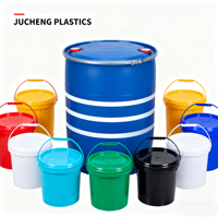Impression de logo personnalisé Seaux et barils en plastique empilables de stockage de peinture de revêtement imperméable de 10L et 20L