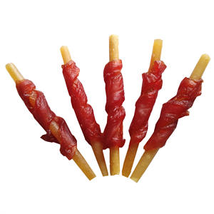 MERIENDA PARA MASCOTAS MARCA OEM 100% ALIMENTOS NATURALES SIN GRANO ALTA PROTEÍNA BAJA HUMEDAD PIEL ROJA PATO SECO CON 2,5 '4,5' DINGO 2P/5P/65g - Product Image 6