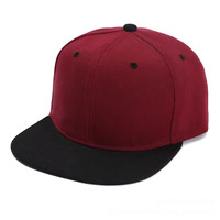 Gorra de Béisbol con Visera Plana Clásica Snapback, Lisa, con Borde Ajustable, de Copa Alta, Color de Moda, Tono Liso y Logotipo Personalizado