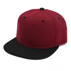 Visière de facture plate classique Snapback chapeau blanc bord réglable haut de gamme couleur à la mode Style uni casquette de Baseball logo personnalisé - Product Image 2